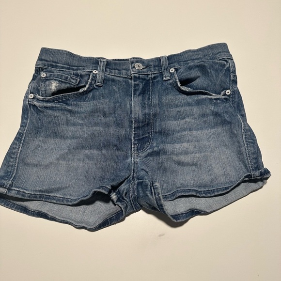 7 for all mankind High waist edie shorts Size 27 - Picture 1 of 7